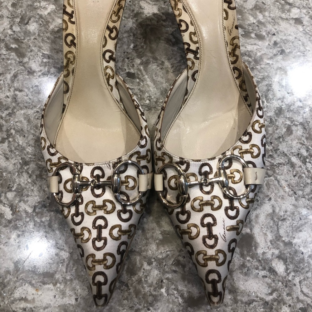 Gucci monogram mule
